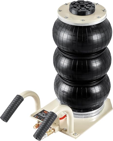VEVOR Air Jack, 3 Ton/6600 lbs Triple Bag Air Jack, Airbag Jack with Six Steel Pipes, Lift up to 17.7 inch/450 mm, 3-5 s