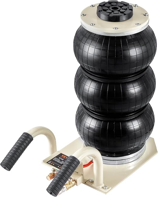 VEVOR Air Jack, 3 Ton/6600 lbs Triple Bag Air Jack, Airbag Jack with Six Steel Pipes, Lift up to 17.7 inch/450 mm, 3-5 s