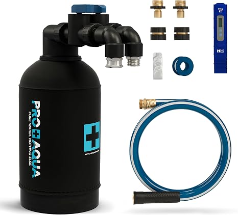 PRO+AQUA RinseMaster Go | Portable Spotless 1,100 Gallon Deionizer Spot-Free System for Car & RV Wash, Auto Detailing, H