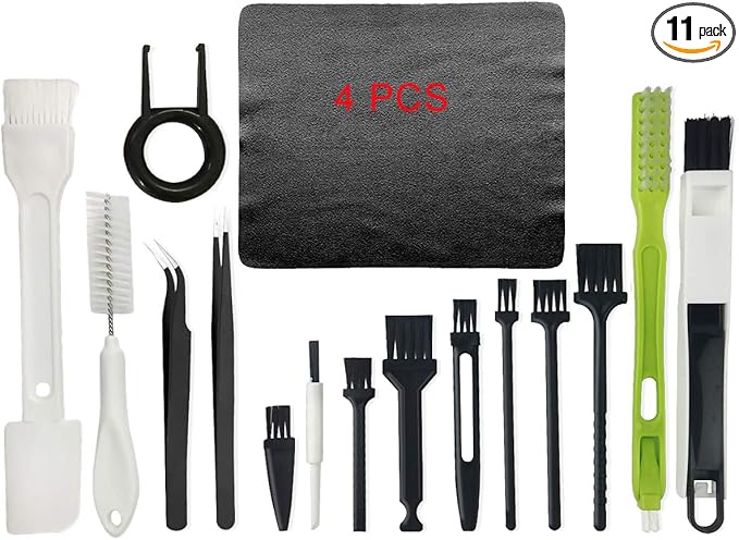 Computer Cleaning Kit, 19 in 1 Multi-Purpose Brushes Anti Static Brushes Clothes for Computer Printer Car Player Window