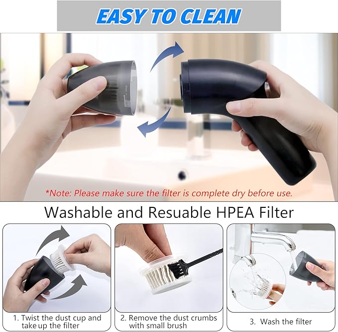 Hayousui 4.3Kpa Keyboard Vacuum Cleaner Mini：Handheld Computer Vacuum Cordless for Car Laptop Sewing Machine Portable Keyboard Vac USB Desk Crumbs Dust Cleaners