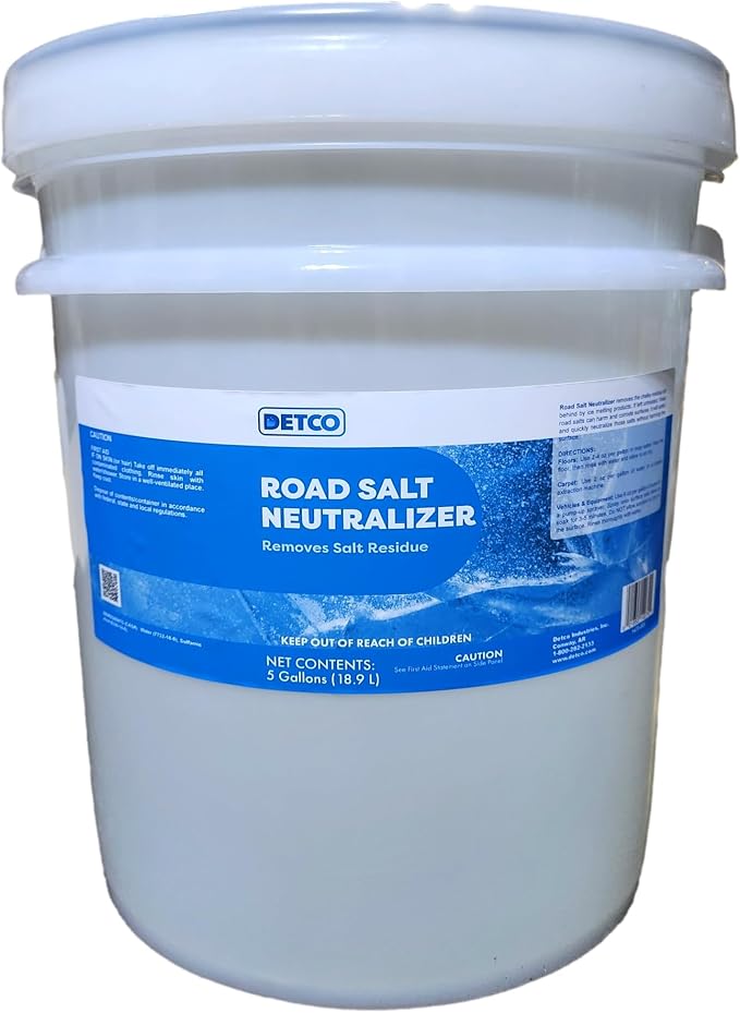 Road Salt Neutralizer - Residue Remover for Cars, Trucks, Carpet & Floors, Prevent Rust & Corrosion, 5 Gallon Concentrat