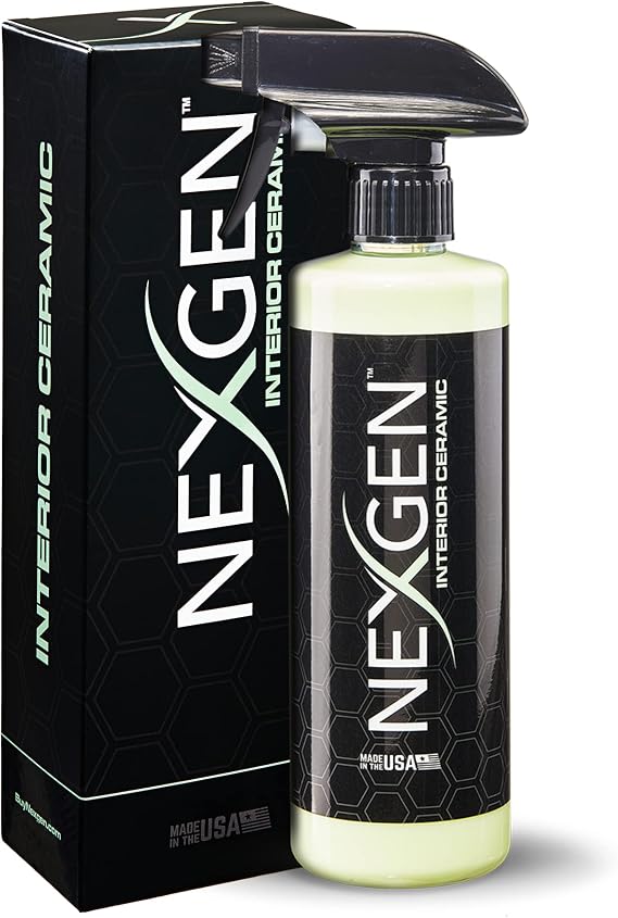 Nexgen Interior Ceramic Spray — Ultimate Interior Protection — Spray-on and Wipe-off Ceramic Coating for Hard Interior S