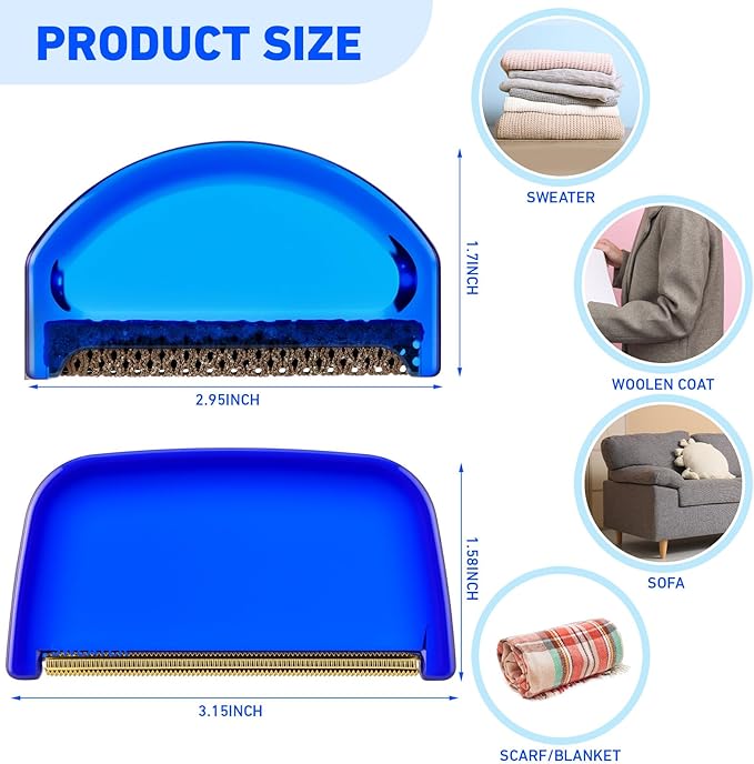 Boao 20 Pieces Sweater Combs to Remove Pilling Sweater Defuzzer Multi-Fabric Shaver and Cashmere Comb Wool Pilling Remover Pills, Fuzz from Clothes (Retro Luxury)