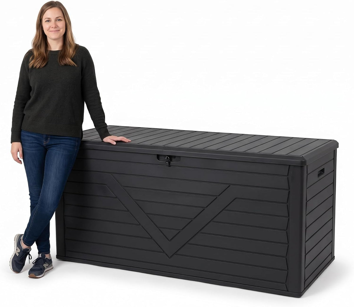 69.7'' Extra Long Outdoor Storage Box, Waterproof & Lockable Deck Box