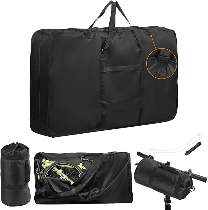 Bike Travel Bag 900D Bicycle Transport Case for 26"- 29" MTB & Road Bikes