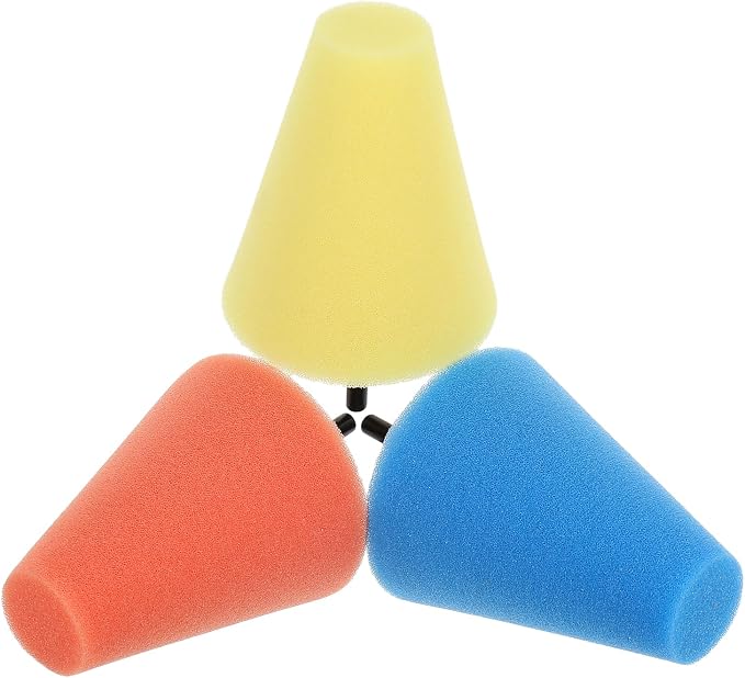 SUPVOX 9 Pcs Buffing Pad Kit Including Polishing Wheel Sponge Ball Cone for Drill Car Care Auto Detailing Wheel Buffer P