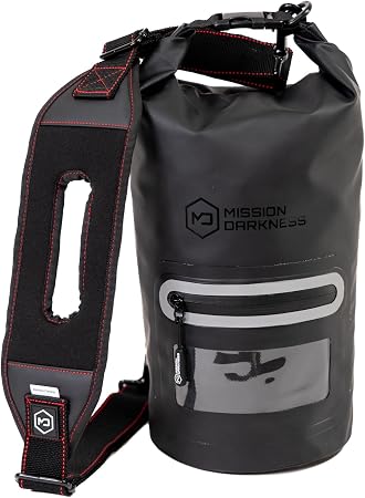 Mission Darkness Dry Shield Faraday Tote 7L Capacity // Waterproof Dry Bag for Electronic Device Security & Transport Si