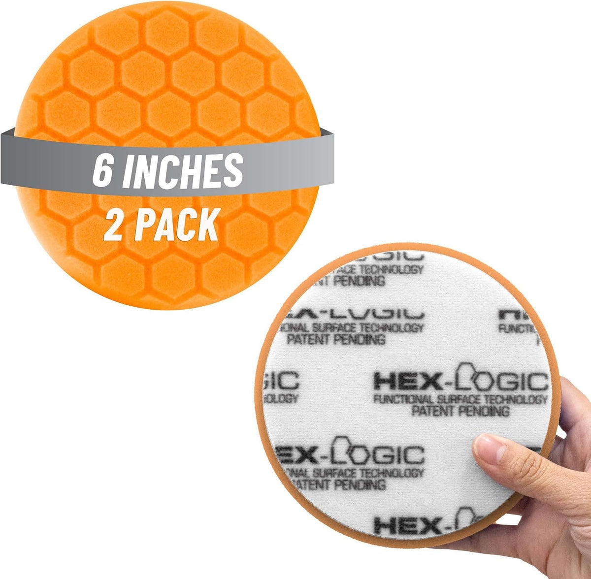 Hex-Logic Quantum Cutting Pad, Orange, 6.5 inch, 2 Pack Set