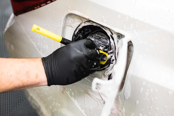 Detail Factory - TriGrip Ultra-Soft Detailing Brush Set - Scratch-Free Cleaning for Exterior, Interior Panels, Emblems, Badges, Gauges, Infotainment Screen - Black Ice
