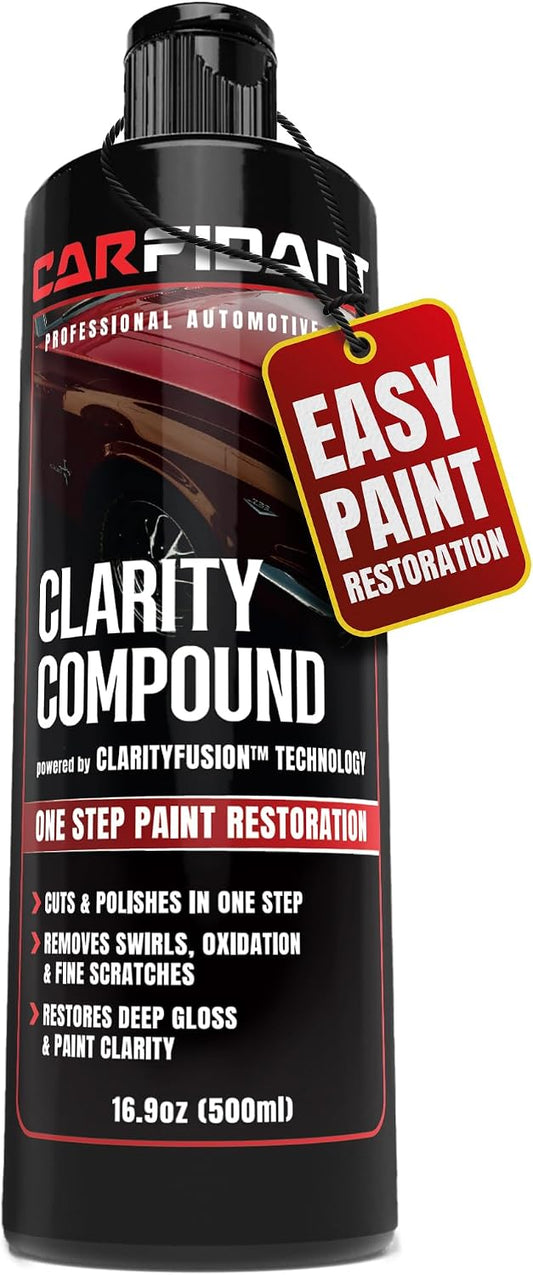 Clarity Compound - Scratch & Swirl Remover for Cars with ClarityFusion Technology - One Step Scratch Remover for Clear Coat & Paint Restoration