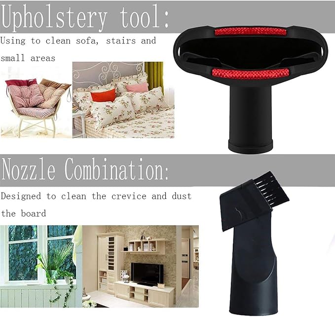 1 1/4 inch Shop Vacuum Attachments Brushes for Shop Vac Accessories 1/4 inch 1 3/8 inch Vacuum Cleaner Accessories