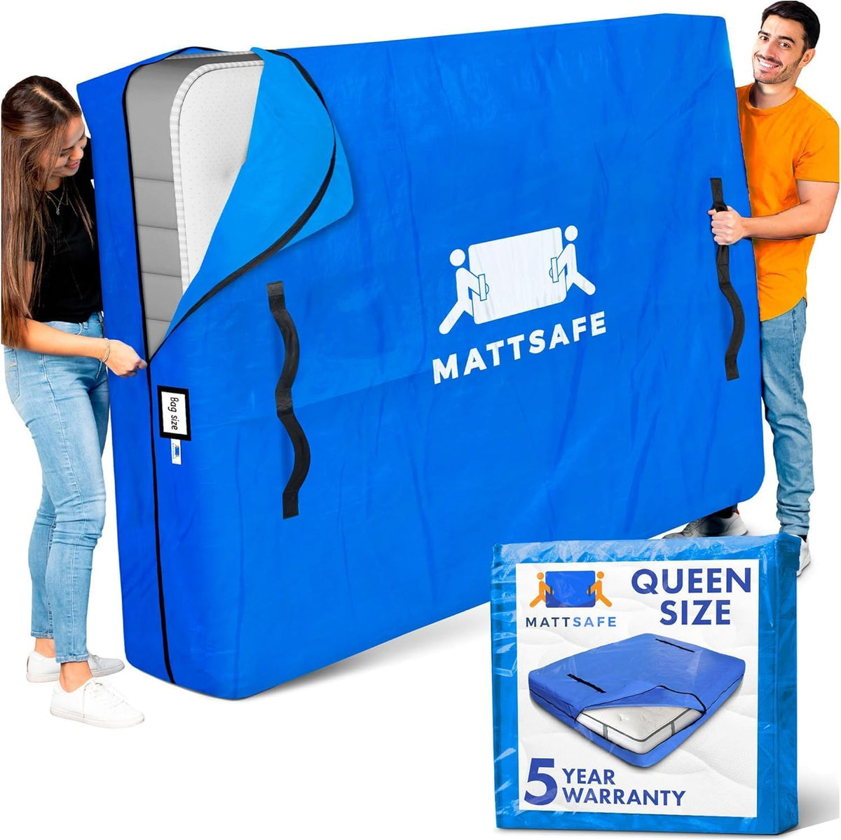 Queen Size Mattress Bags for Moving and Storage, Bed Cover