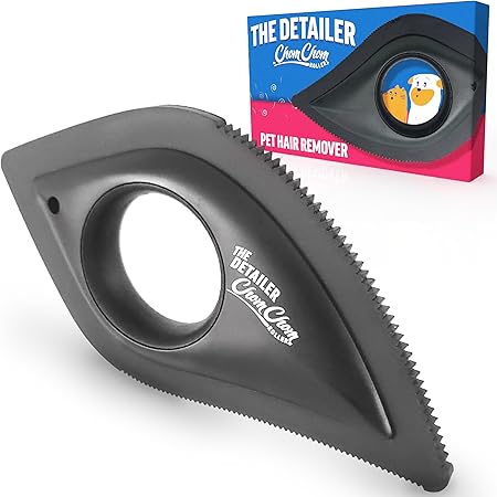 ChomChom Roller Detailer- Scraper for Pet Hair Remover and Lint - Great for CAR - Cat and Dog Hair Remover for Couch, Fu