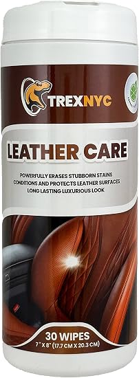 Protectant Wipes, Car Interior Cleaner to Protect Interior Car Surfaces and Fight Cracking & Fading (Leather Wipes, 1 Pa