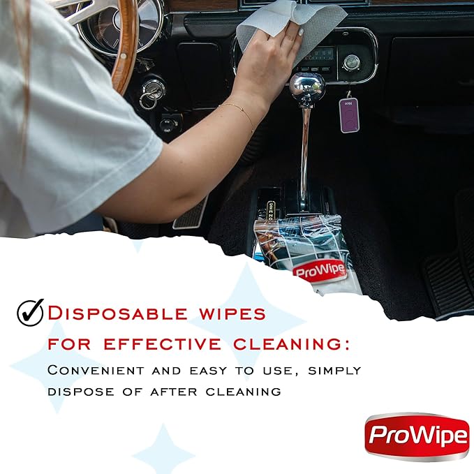 Car Cleaning Wipes - Car Interior Cleaner, Dashboard Cleaner, 4x40-160 Count Residue-Free Wipes for Interior Surfaces, From Dashboard to Leather Seats, Must Have Accessories