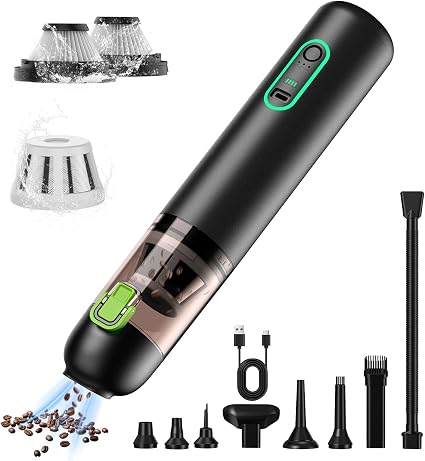 Car Vacuum, 4-in-1 Rechargeable Mini Cordless Handheld Vacuum for Car Home - Cleanova