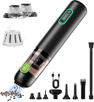Car Vacuum, 4-in-1 Rechargeable Mini Cordless Handheld Vacuum for Car Home - Cleanova