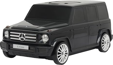 Best Ride On Cars Mercedes G-Class Suitcase Ride On Push Car, Carry-On Luggage for Travel, Realistic Car Look, Inbuilt S