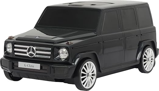 Best Ride On Cars Mercedes G-Class Suitcase Ride On Push Car, Carry-On Luggage for Travel, Realistic Car Look, Inbuilt S