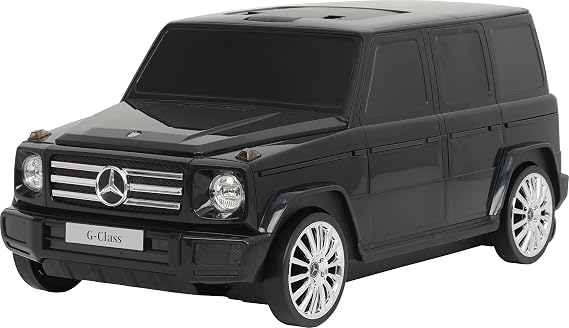 Best Ride On Cars Mercedes G-Class Suitcase Ride On Push Car, Carry-On Luggage for Travel, Realistic Car Look, Inbuilt S