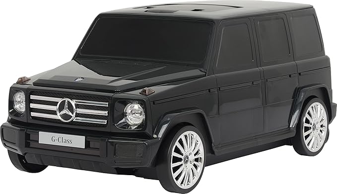 Best Ride On Cars Mercedes G-Class Suitcase Ride On Push Car, Carry-On Luggage for Travel, Realistic Car Look, Inbuilt S