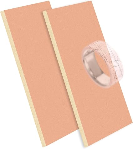 4pcs Polishing Pads for Ring 4 Ceramic, 4x2.8x0.2in Portable Ring Buffing and Repair Pads Scratch Remover & Surface Poli