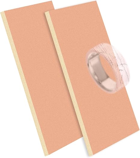 4pcs Polishing Pads for Ring 4 Ceramic, 4x2.8x0.2in Portable Ring Buffing and Repair Pads Scratch Remover & Surface Poli