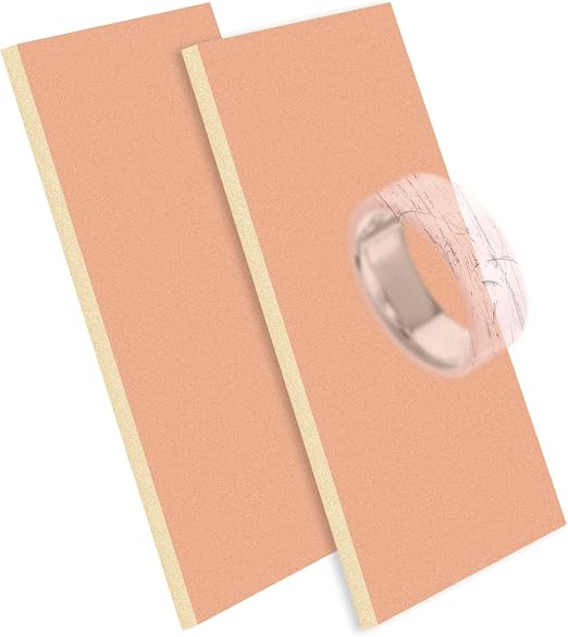 4pcs Polishing Pads for Ring 4 Ceramic, 4x2.8x0.2in Portable Ring Buffing and Repair Pads Scratch Remover & Surface Poli