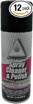 Genuine OEM Spray Polish & Cleaning Fluid 08732-SCP00 12oz Can/Plastics, Chrome, Paint & Aluminum Detailer For Honda (12