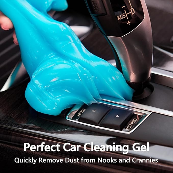 PULIDIKI Car Cleaning Gel Clean Putty, Universal Car Interior Cleaner Slime, Perfect Cleaning Kit Supplies, Auto Detailing Tools Accessories, Dust Remover Gifts for Men Women Blue (70g)
