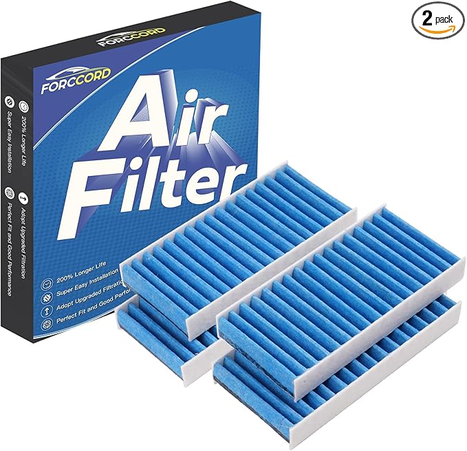 4-Pack HEPA Cabin Air Filter Fits for 2011-2017 Jeep Wrangler 3.6L & 3.8L Activated Carbon Cabin Filter Replacement CF11777 Car Accessories