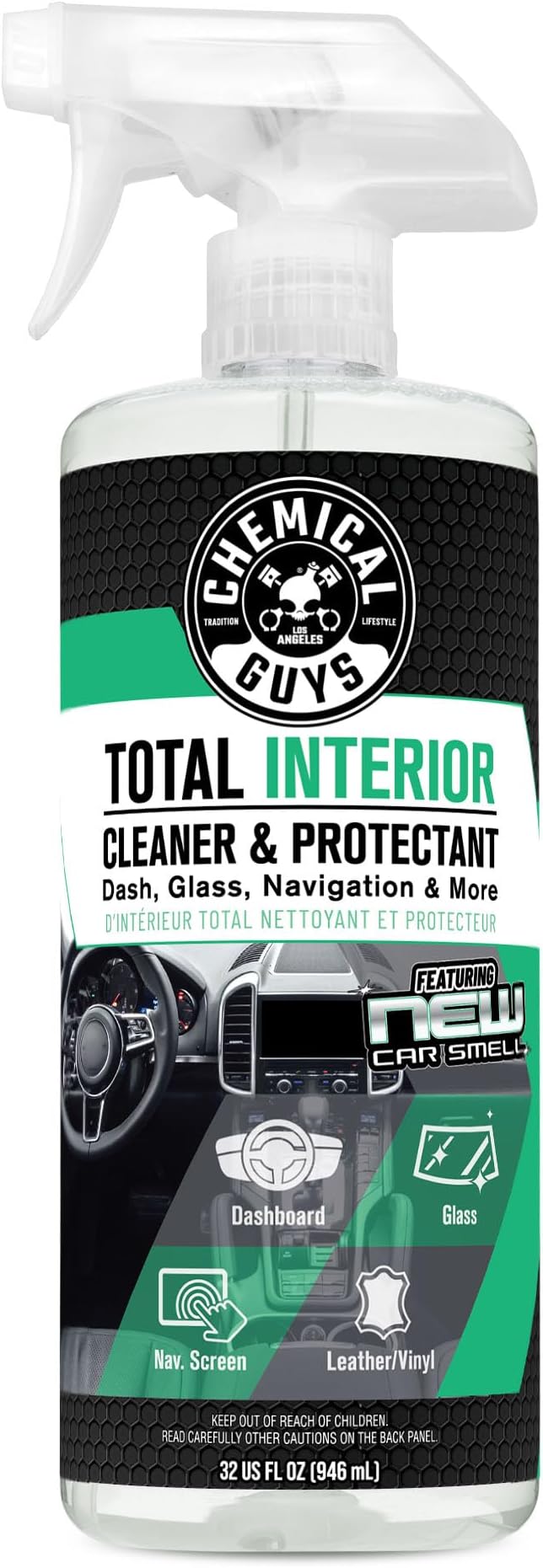 Chemical Guys, Total Interior Cleaner & Protectant, New Car Smell, 32 oz