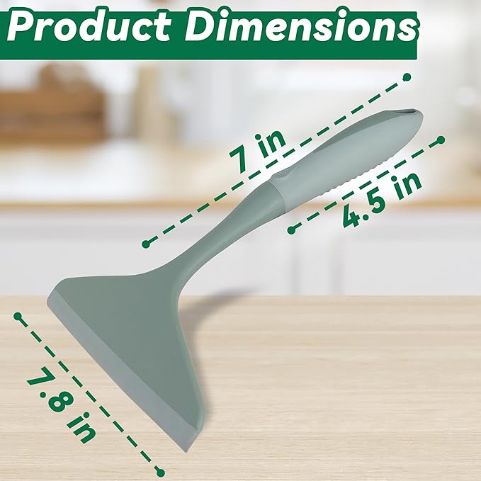 2-Pack Shower Squeegee for Glass Doors & Window, 7.8" Blade Cleaning Tool for Bathroom, Car Windshields, Mirrors, Tiles