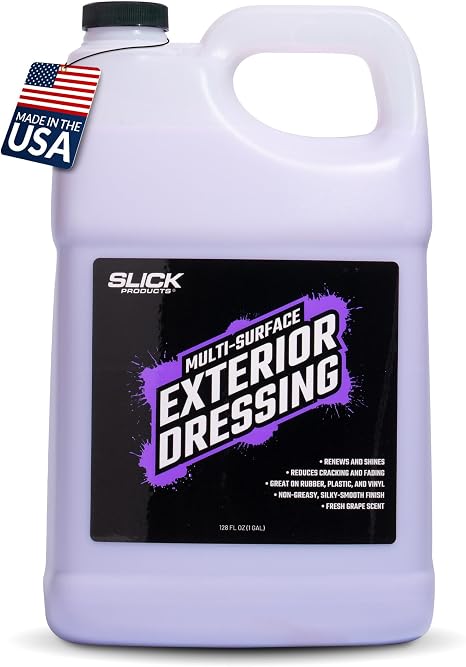 Slick Products Multi-Surface Exterior Dressing for Trim & Tires - 128 oz