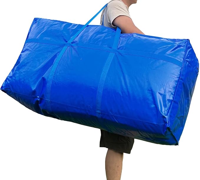 66 Gallon Extra Large Storage Bags, Huge Moving Bags Heavy Duty with Zipper and Stronger Handles, Big Foldable Duffle Ba