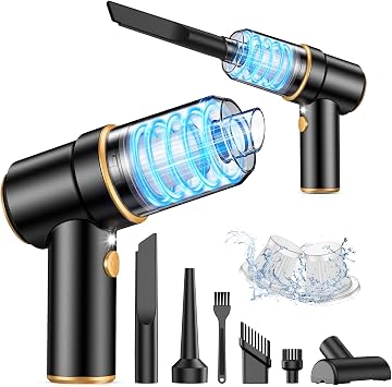 Handheld Car Vacuum Cleaner, 9000PA Hand Held Vacuum Cleaner & Air Duster