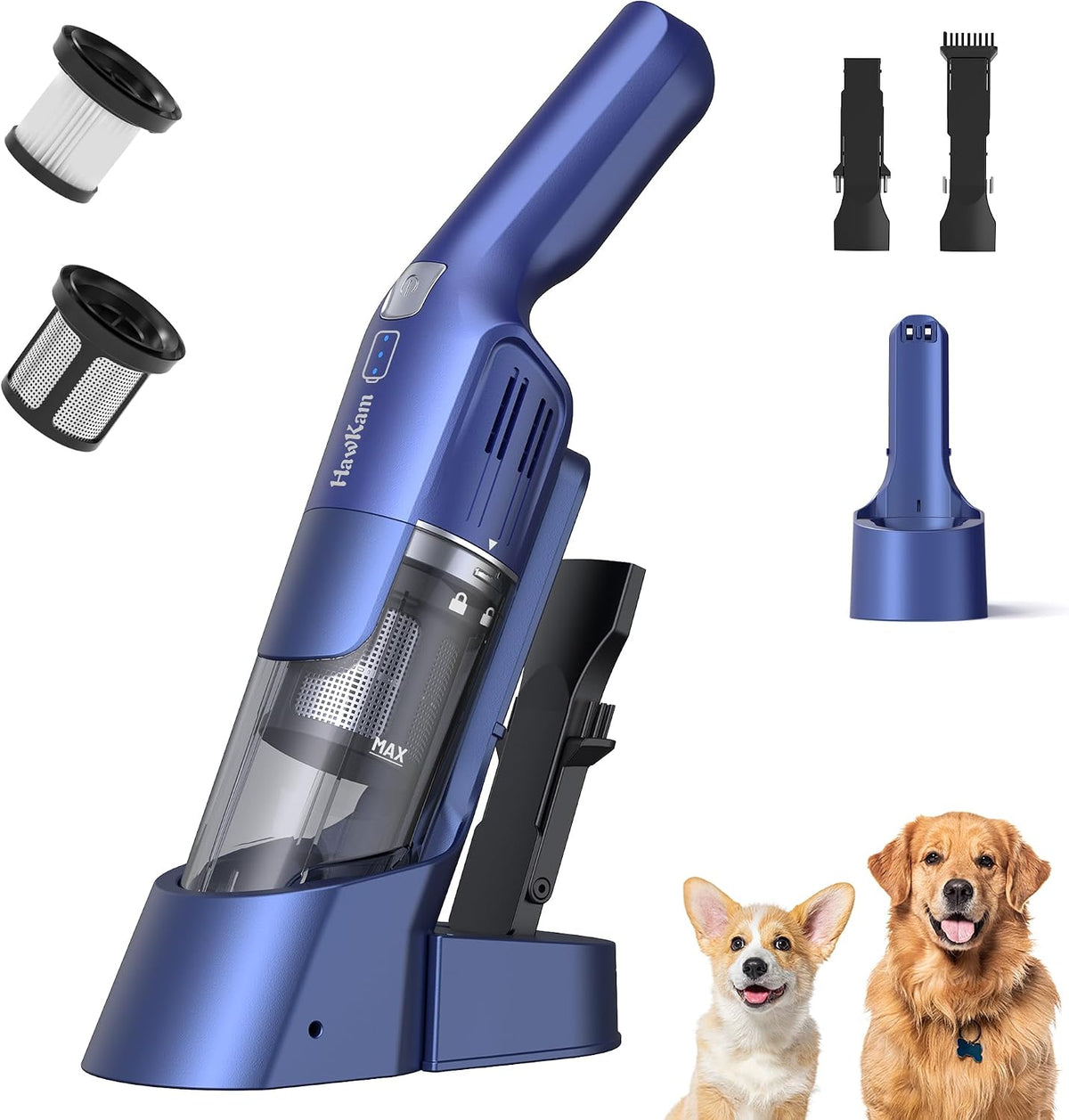 Hand Held Vacuum Cordless 24KPa, Lightweight for Pet Hair and Home