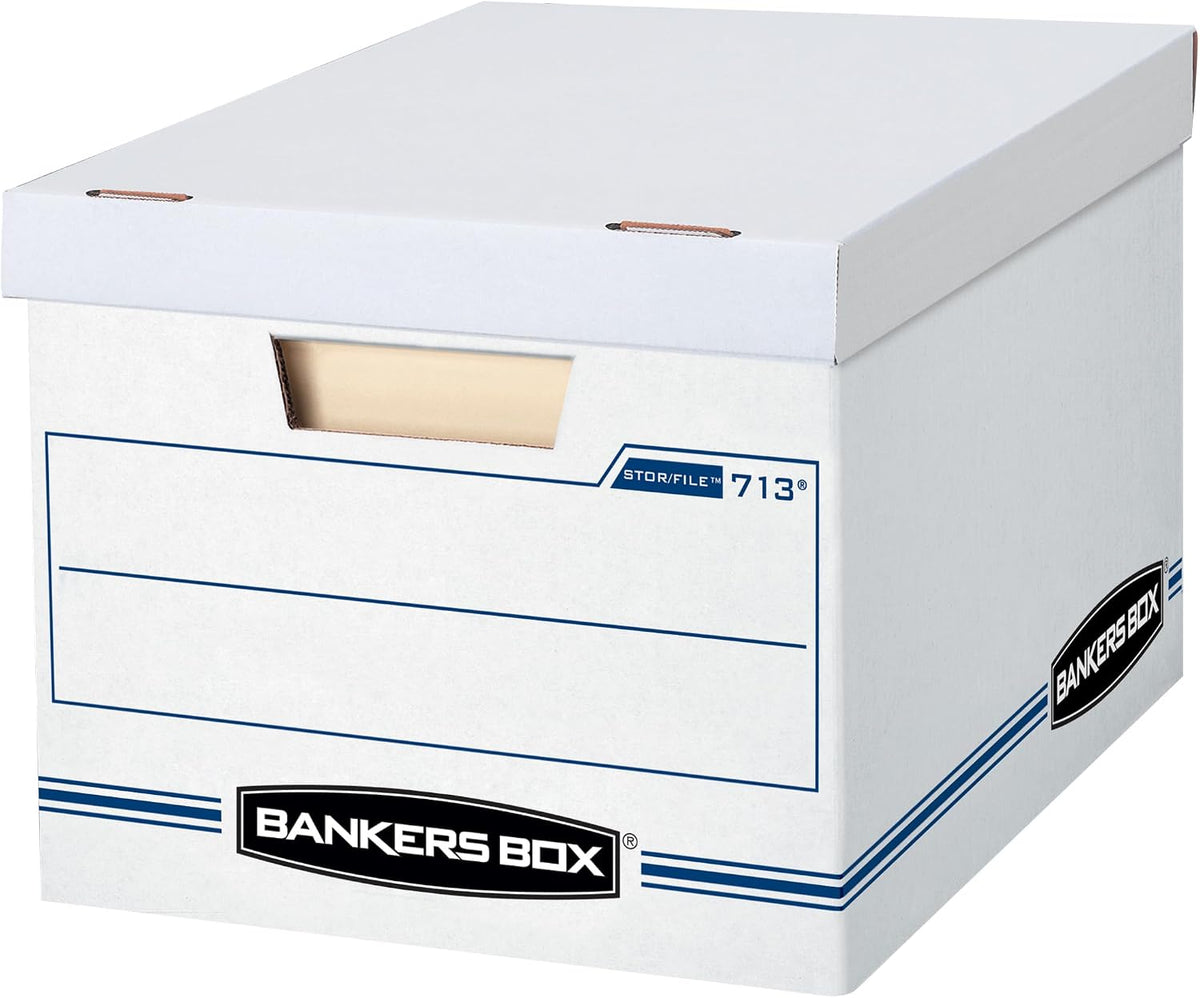 30-Pack Basic-Duty File Storage Box with Lid, Letter/Legal
