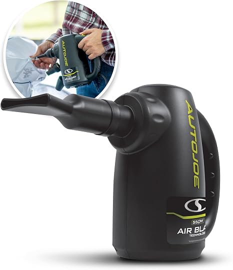 Auto Joe ATJ-ABD1 500-Watt Air Blasting Water Dryer,w/ 10-Ft AC Cord, Storage Bag, & 9 Nozzle Attachments for Additional