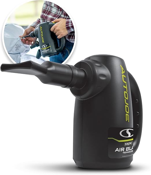 Auto Joe ATJ-ABD1 500-Watt Air Blasting Water Dryer,w/ 10-Ft AC Cord, Storage Bag, & 9 Nozzle Attachments for Additional