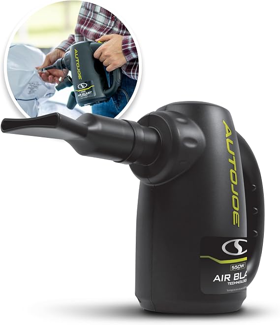 Auto Joe ATJ-ABD1 500-Watt Air Blasting Water Dryer,w/ 10-Ft AC Cord, Storage Bag, & 9 Nozzle Attachments for Additional