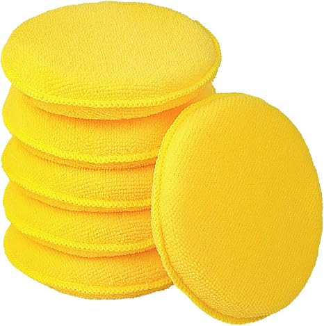 FONAROLL Microfiber Wax Applicator Pads, Car Wax Applicator, Buffing & Detail Polishing Foam Pads for Car Cleaning and F
