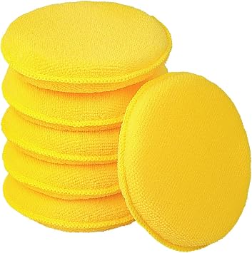 FONAROLL Microfiber Wax Applicator Pads, Car Wax Applicator, Buffing & Detail Polishing Foam Pads for Car Cleaning and F