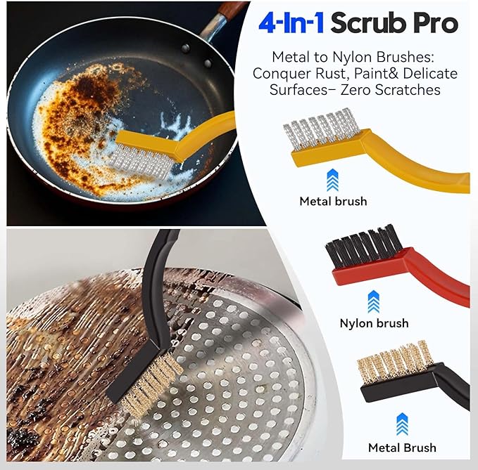 Window Track Cleaner Tools Set, 14 PCS Window Groove Cleaning Brush Kit for Sliding Door, Sill, Tile Lines, Shutter, Car Vents, Keyboard