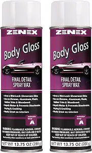 Zenex Body Gloss Final Detail Spray Wax - High Gloss Detail Car Cleaner & Wax | Wet-Look Showroom Shine | Safe For Inter