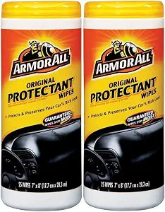 Armor All Car Wipes, Original Protectant, 25 Count, (Pack Of 2)