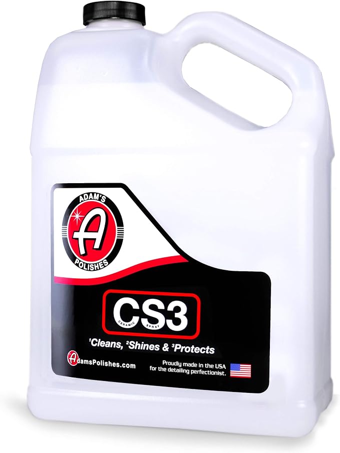 Adam's Polishes CS3 (Gallon) - Ceramic Spray Coating That Cleans, Shines & Protects | Top Coat Car Wash Polish & Paint P