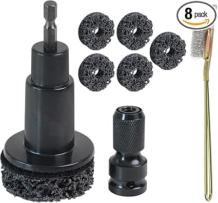 Wheel Hub Stud Cleaning Tool Kit Rust Removal Disc for Impact Wrench Drill