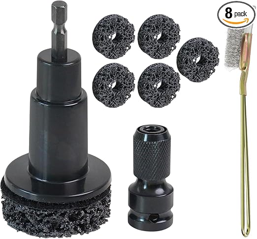 Wheel Hub Stud Cleaning Tool Kit Rust Removal Disc for Impact Wrench Drill